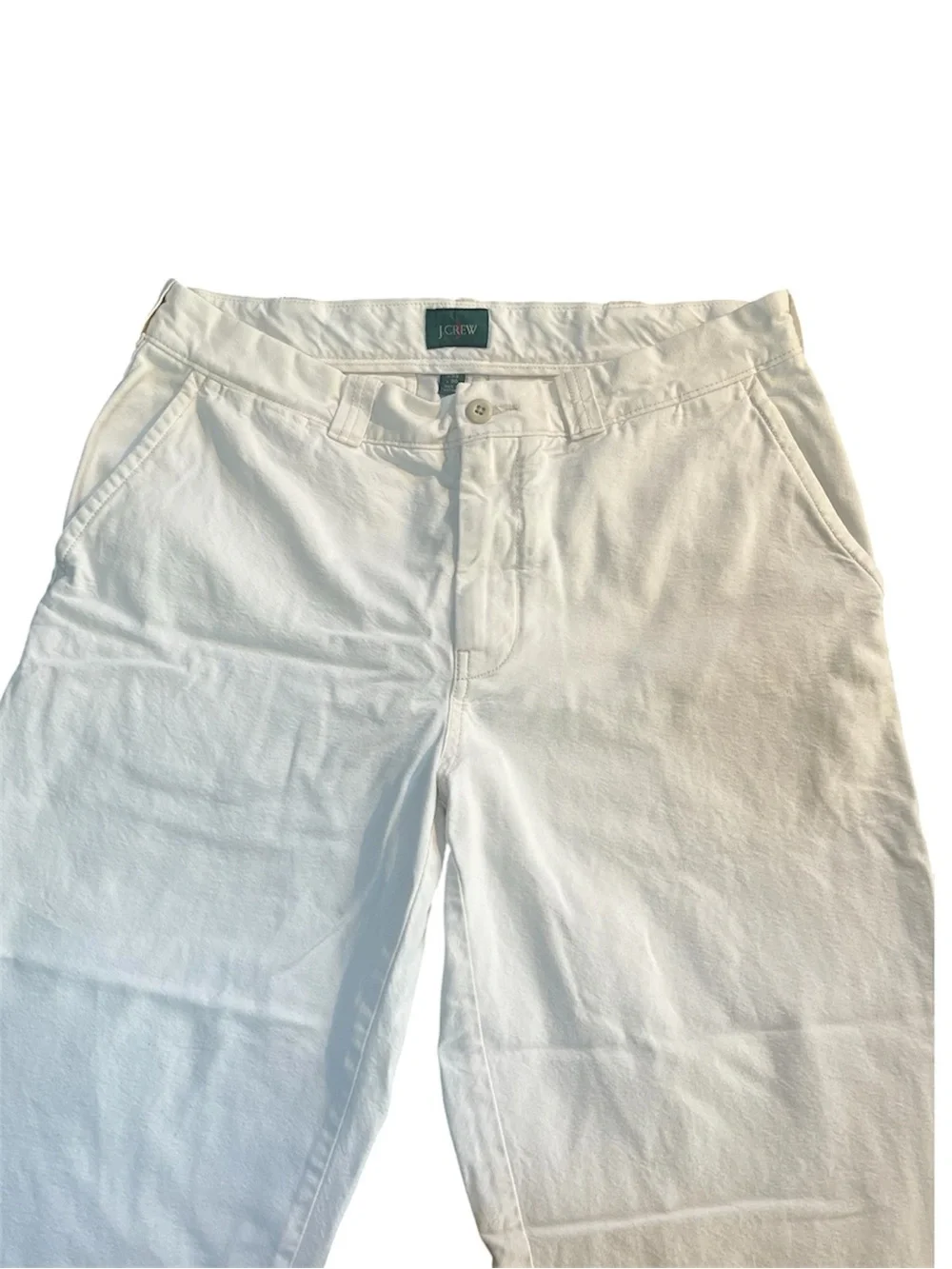NWOT J. Crew Men’s White Cotton Chino Pants